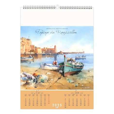 Calendrier illustré personnalisable - Paysages