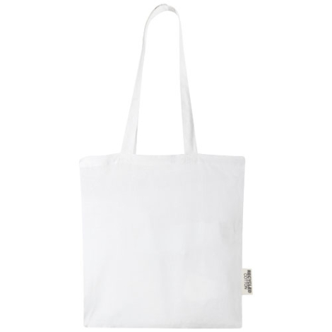 Sac cabas personnalisable en coton recyclé 140g de 7L Madras