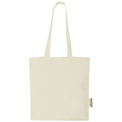 Sac cabas personnalisable en coton recyclé 140g de 7L Madras