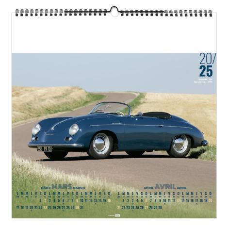 Calendrier illustré promotionnel - Design Car