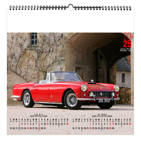 Calendrier illustré promotionnel - Design Car