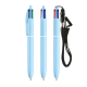 Stylo BIC® publicitaire 4 Couleurs® Pastel avec Lanyard