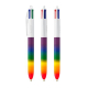 Stylo BIC® 4 Couleurs® Rainbow Decor personnalisable