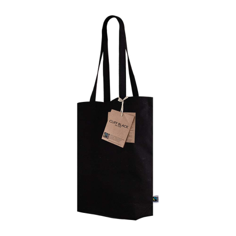 Sac - Cliff Black - en coton Fair Trade 280 gr à personnaliser