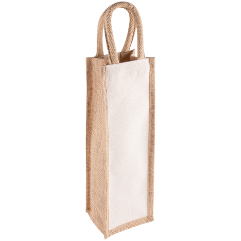 Sac bouteille personnalisable jute et coton 310g KUMA