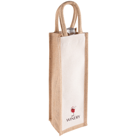 Sac bouteille personnalisable jute et coton 310g KUMA