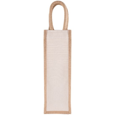 Sac bouteille personnalisable jute et coton 310g KUMA