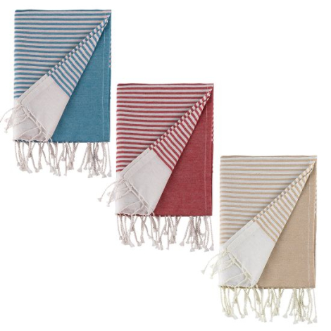 Fouta coton recyclé 140g à personnaliser MAUNA