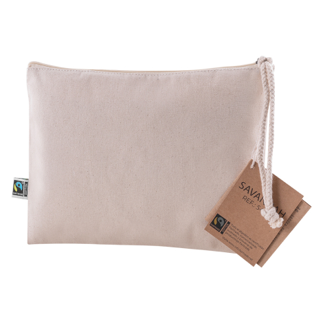 Trousse coton Fairtrade 280g personnalisable SAVANNAH