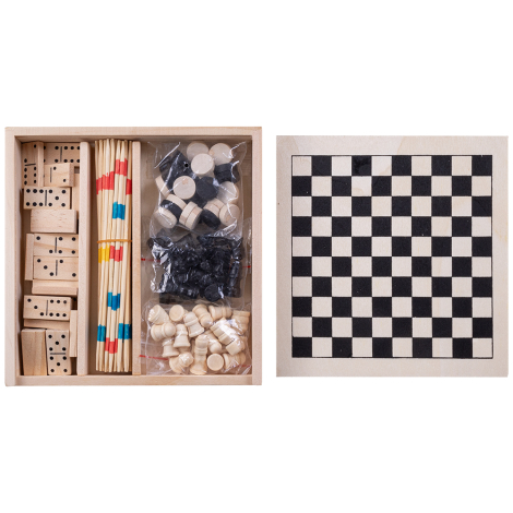 Jeu personnalisable 4en1 en bois BELLUM