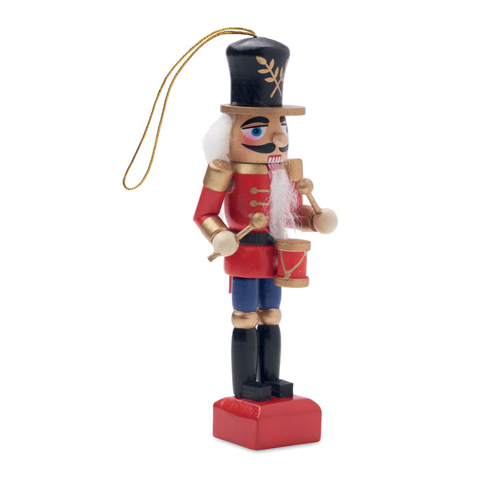 Petite figurine publicitaire en bois casse-noisette Jolly Rouge