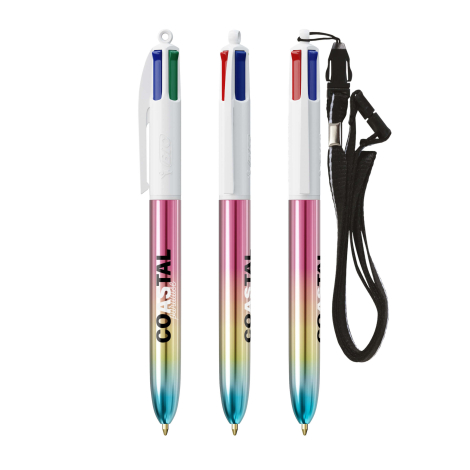 4 Couleurs BIC® personnalisable Gradient Lanyard