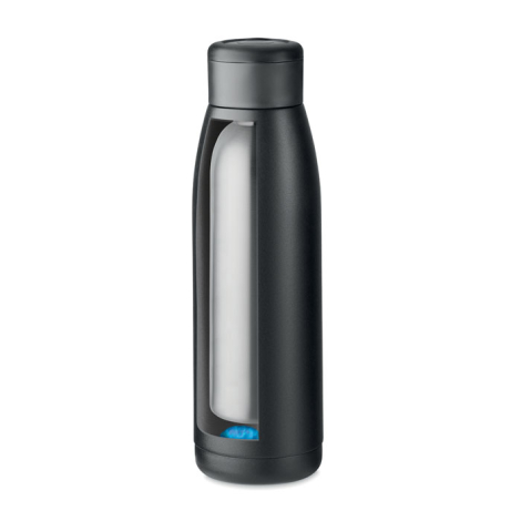 Bouteille publicitaire isotherme inox recyclé 400ml Calefrio