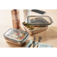 Boîte repas inox recyclé 850ml personnalisable Lox