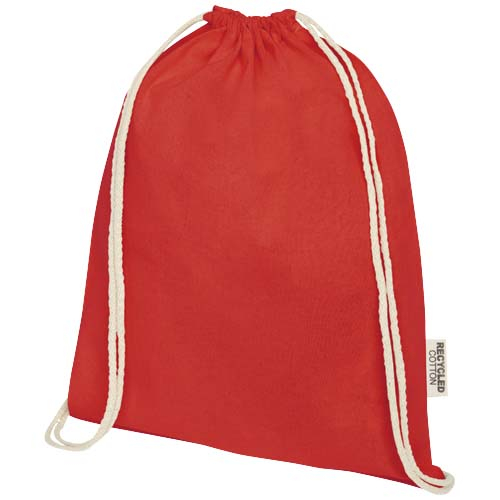 Gym bag personnalisable recyclé 140 gr - Oregon Rouge