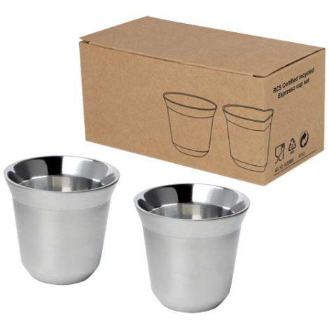 Lot de 2 tasses espresso personnalisé 80ml Duo