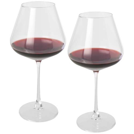 Ensemble de 2 verres à vin personnalisable Rosso 