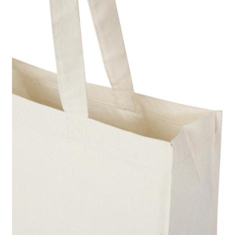 Tote bag à soufflets publicitaire 180g coton bio Orissa