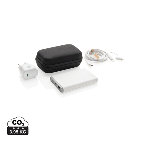 Set de 3 chargeurs publicitaires 20W et type C rPET Surge