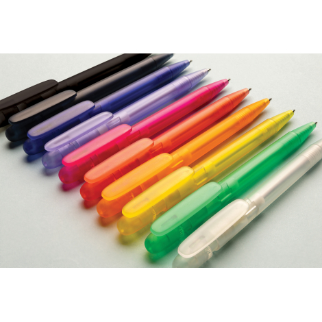 Stylo personnalisable transparent rABS Devin