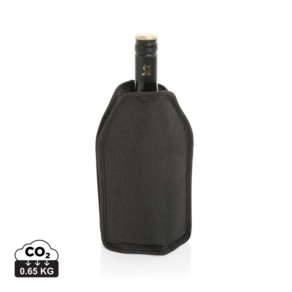 Housse personnalisable réfrigérante à vin rPET Vino Noir