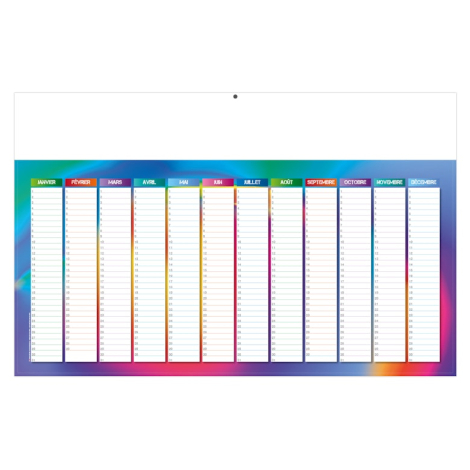 Calendrier bancaire effaçable à personnaliser - Tropic