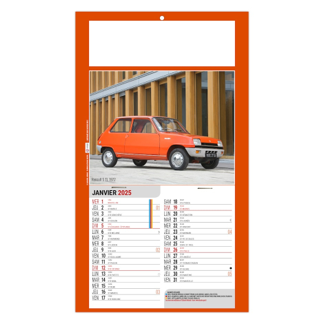 Calendrier plaque 1 vue 2025 promotionnel - Gaston