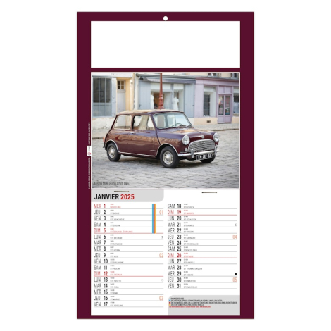 Calendrier plaque 1 vue 2025 promotionnel - Gaston