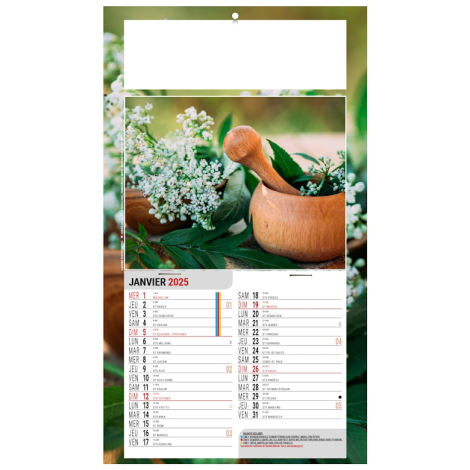 Calendrier publicitaire plaque 1 vue - Phyto