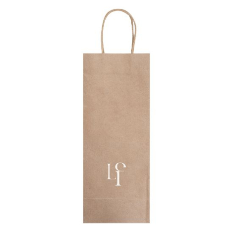 Sac publicitaire pour bouteille papier kraft IRTHE