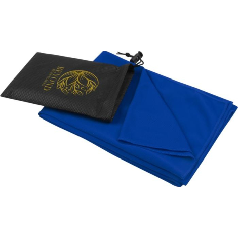 Serviette de sport 140g en rPET 50x100 cm à personnaliser Lucas