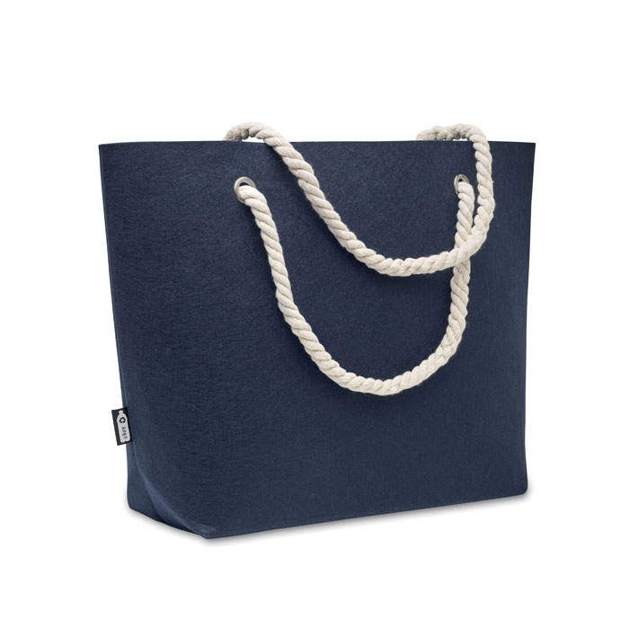 Sac de plage feutre rPET personnalisable FELTSEA Bleu