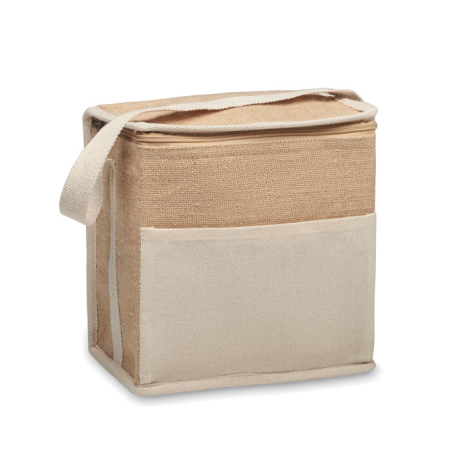 Sac personnalisable isotherme toile et jute 3L LONA