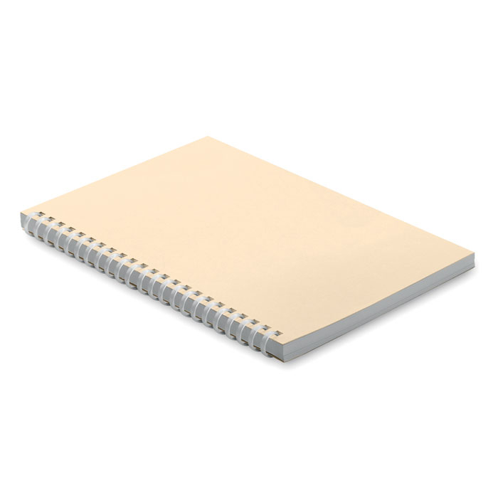 Carnet A5 en carton recyclé personnalisable RECARNOTE Beige