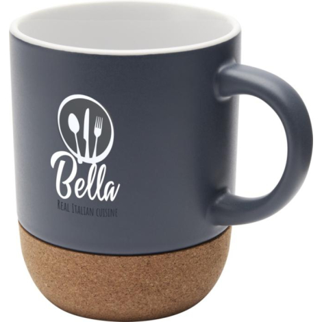 Tasse céramique et liège personnalisable 300ml finition matte Billie