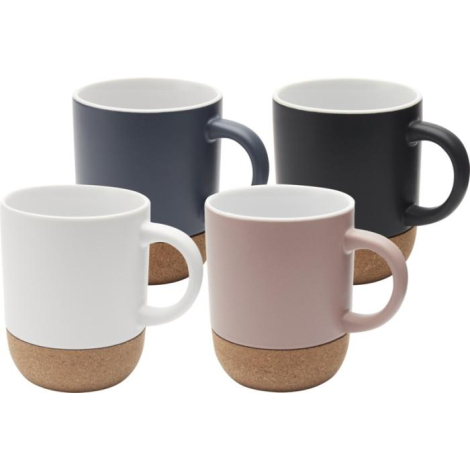 Tasse céramique et liège personnalisable 300ml finition matte Billie