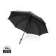 Parapluie publicitaire 30" poignée acacia et rPET Aware™ Tony